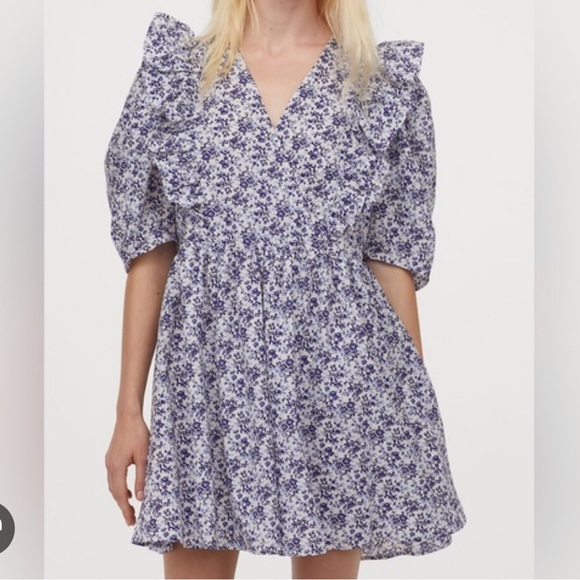 H&M Blue Floral Dress - Picture 2 of 8
